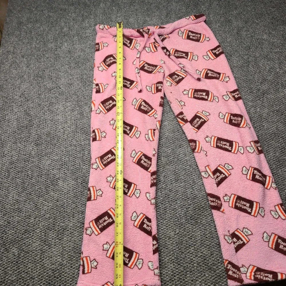 Tootsie Roll Womens Pink Fleece Pajama Lounge Sleep Pants M soft